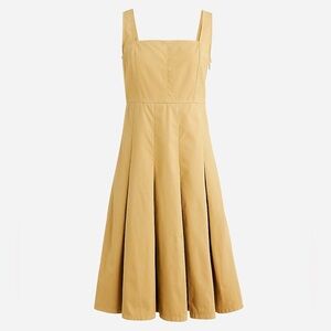 J.Crew NWT pleated a-line chino dress